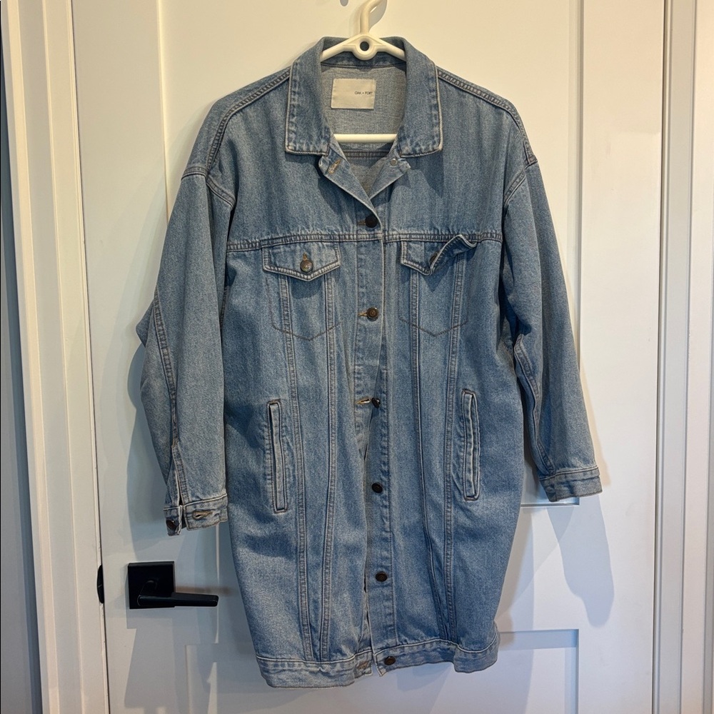OAK + FORT Light Blue Denim Jacket